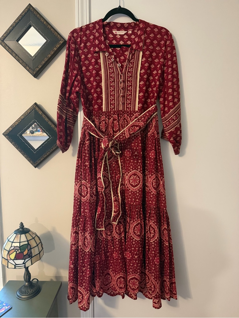 Jaipur Morni Wine Kalyana Dress